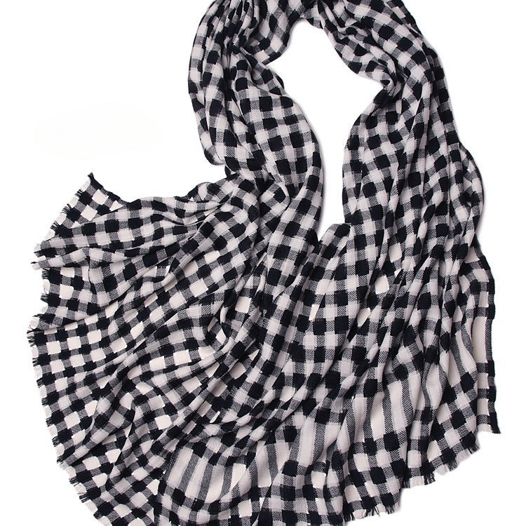 top cashmere pumped flowers, hollowed out, woven, fleece tip, blended, loose beard towel, elegant shawl