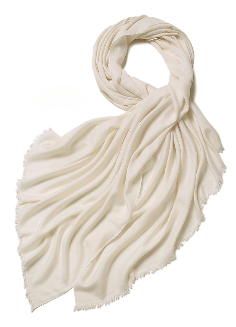 Cashmere, fine weave, delicate, long scarf, shawl scarf