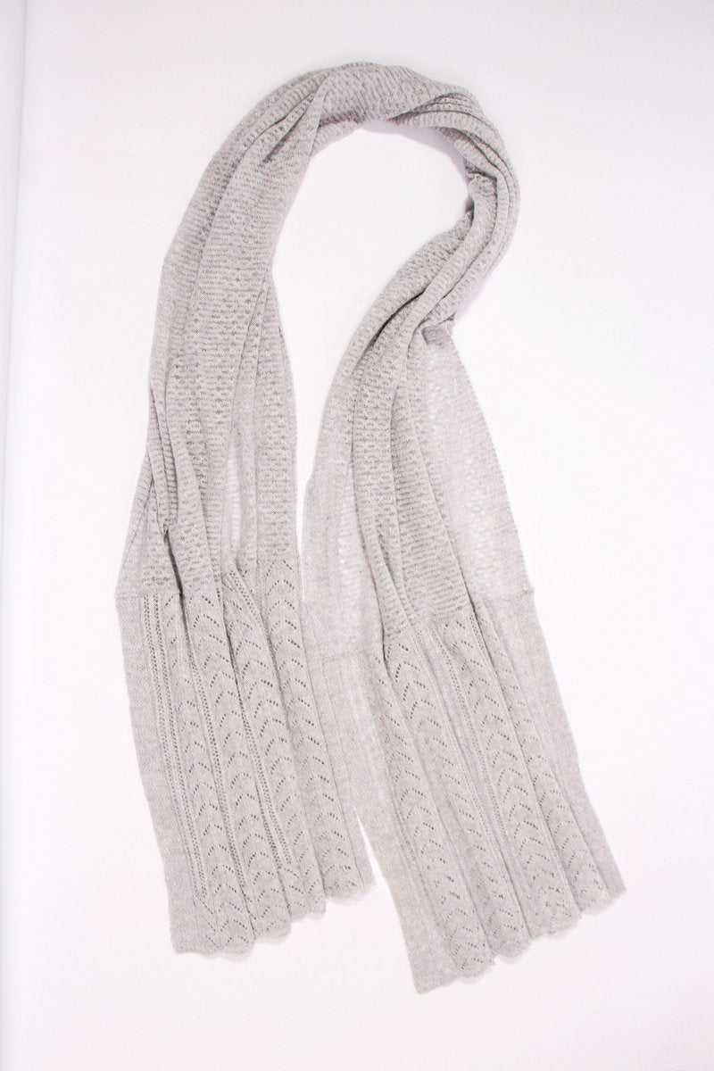Warm scarf , Solid color splicing lace, Goat hair