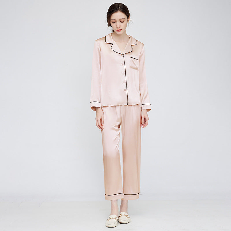 19 meters, silk pajamas, women's mulberry silk, loungewear