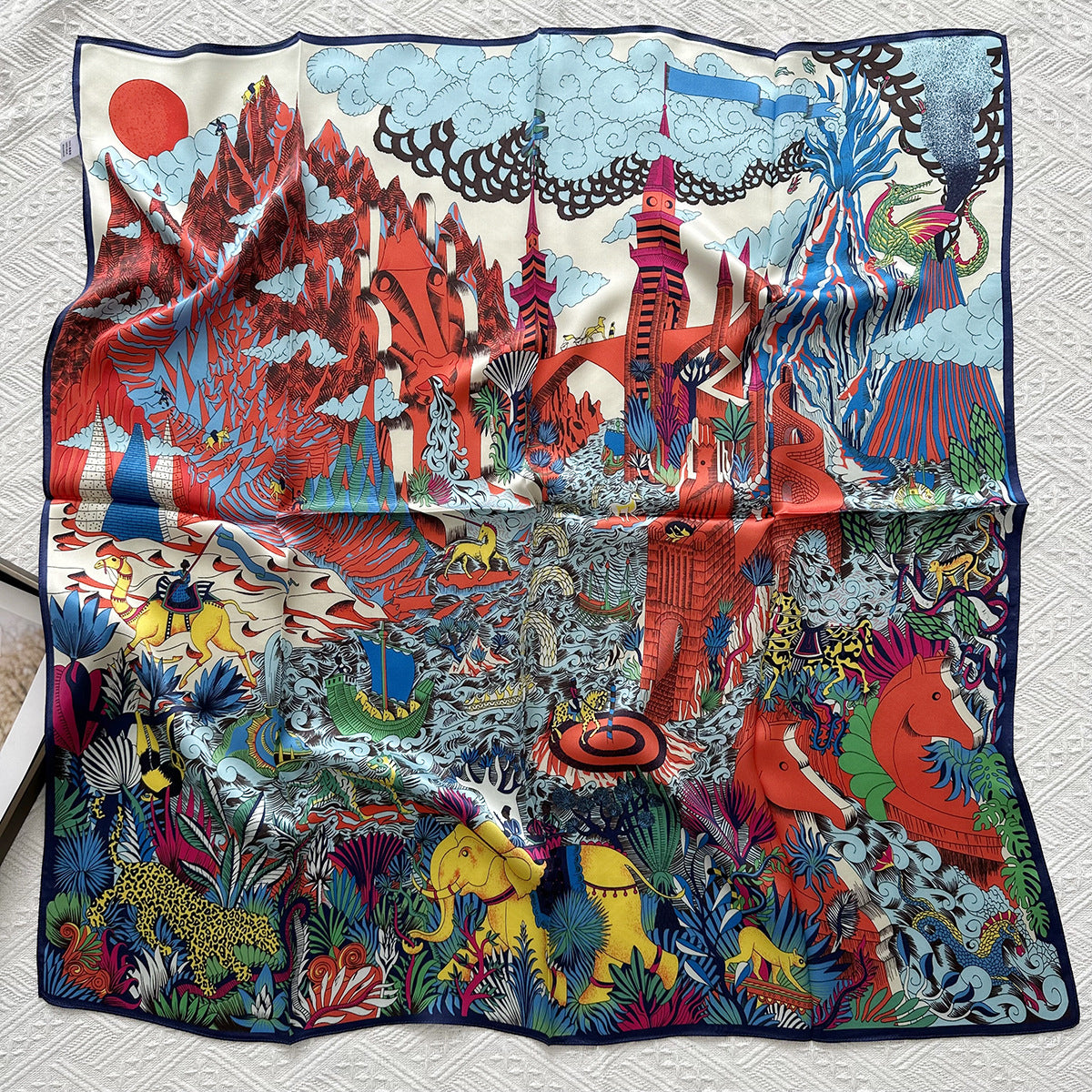 100% silk scarf for women 88*88