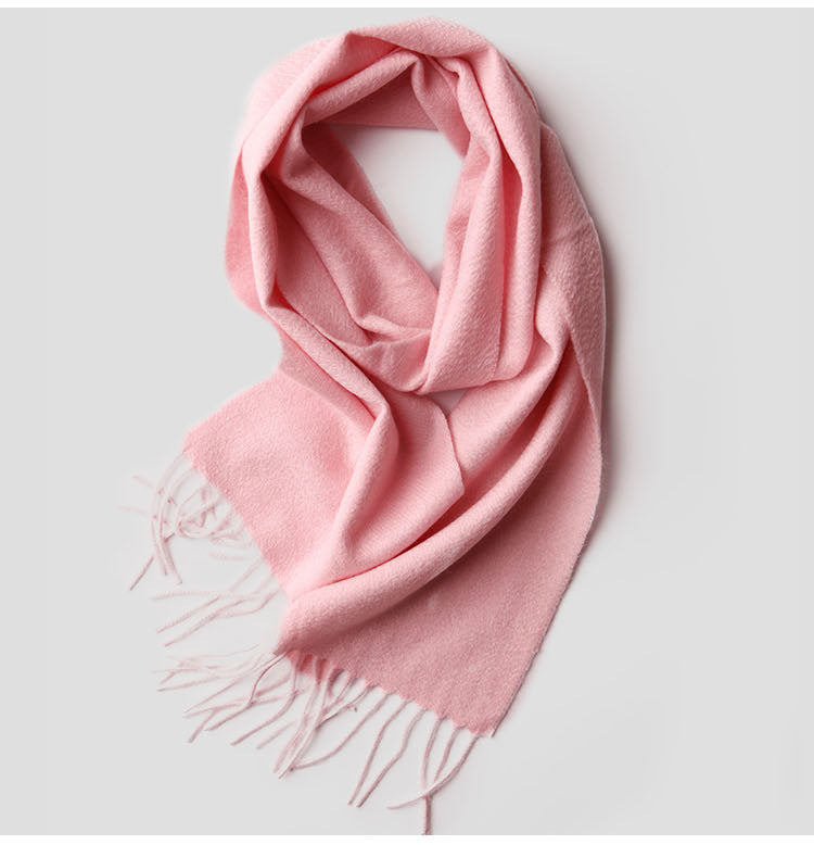 Solid color water pattern, cashmere, children's scarf, warm, thickened, shawl, children's scarf.