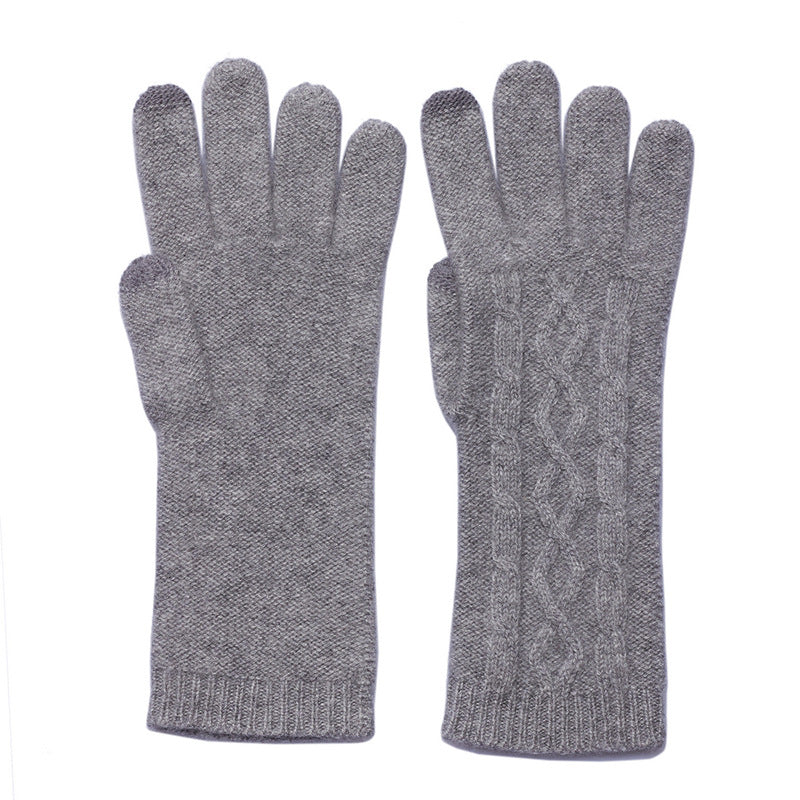 Cashmere, gloves, thermal, female