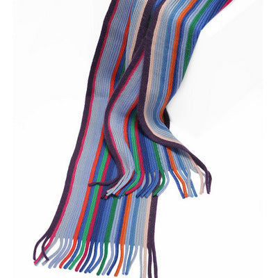 Top cashmere, thick, multi-colored, striped, fine, woven, cashmere, scarf, elegant.