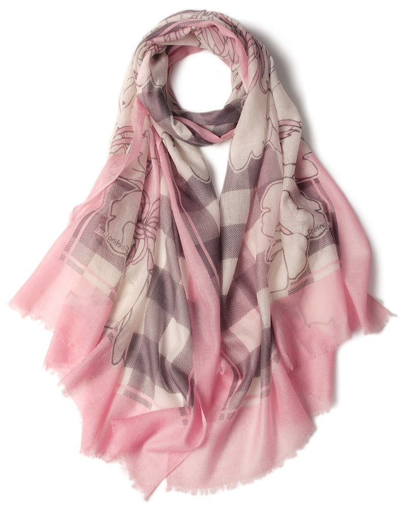 cashmere, printed loose beard, beautiful, floral, shawl, decorative scarf