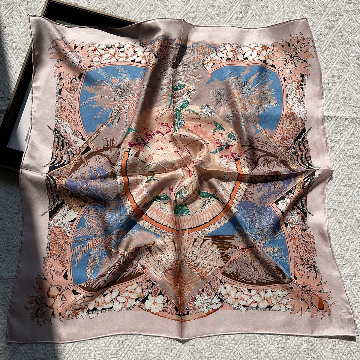 100% silk scarf for women in summer