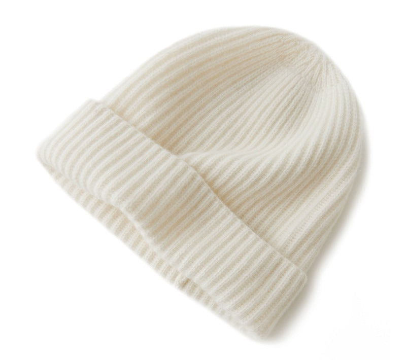 Cashmere hat, 100% pure cashmere for men and women, thickened, warm