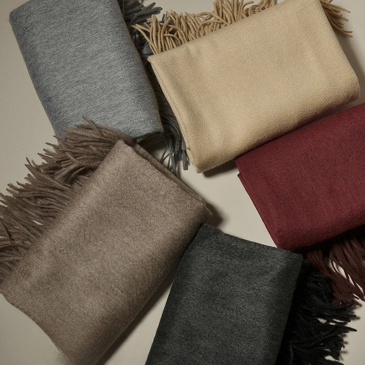 Selected high quality, high density, thickened, double-sided pure cashmere, large shawl, cashmere scarf