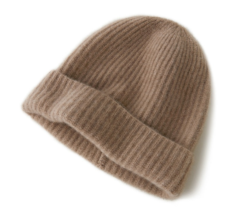 Cashmere hat, 100% pure cashmere for men and women, thickened, warm