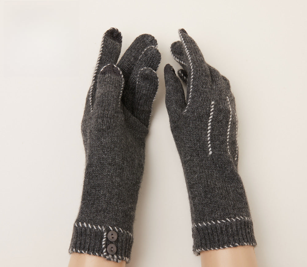 Cashmere, gloves, men's and women's, thermal, cashmere gloves