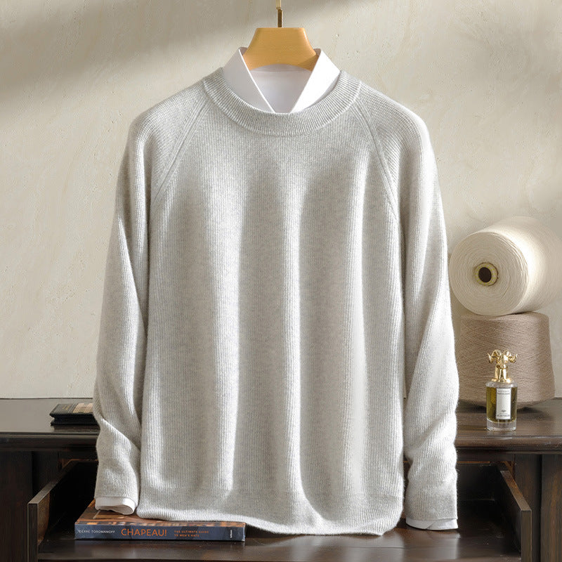 Cashmere sweater, men's 100% cashmere, pullover, long sleeves, knitted