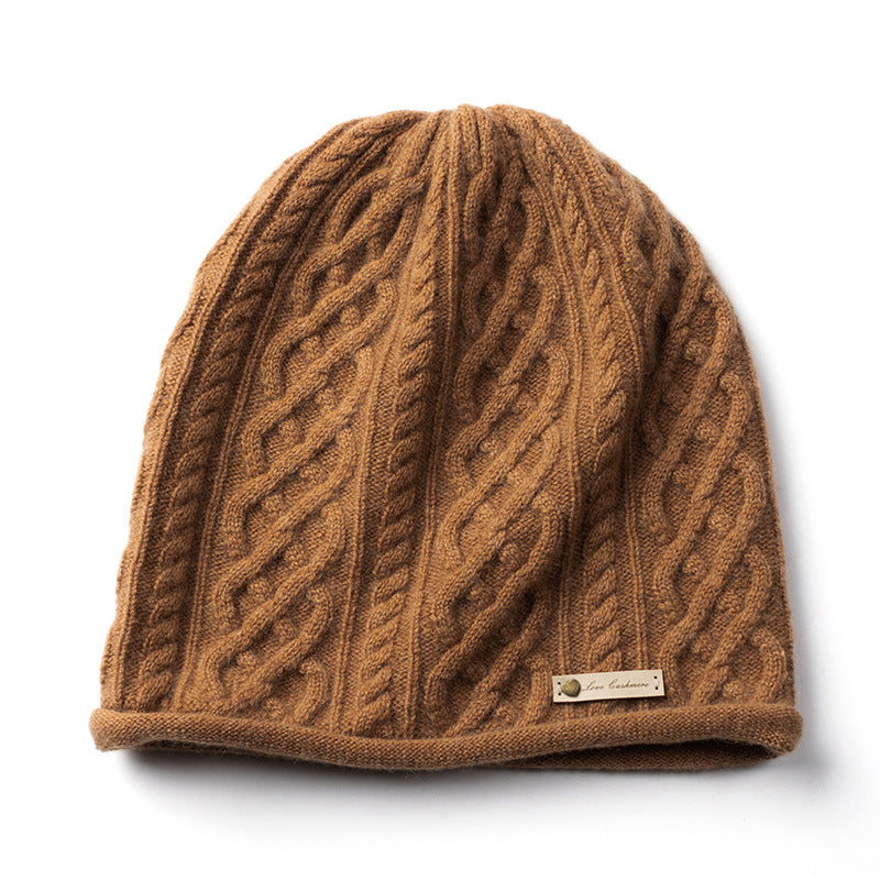 Pure cashmere, women's warmth, knitted, hat.