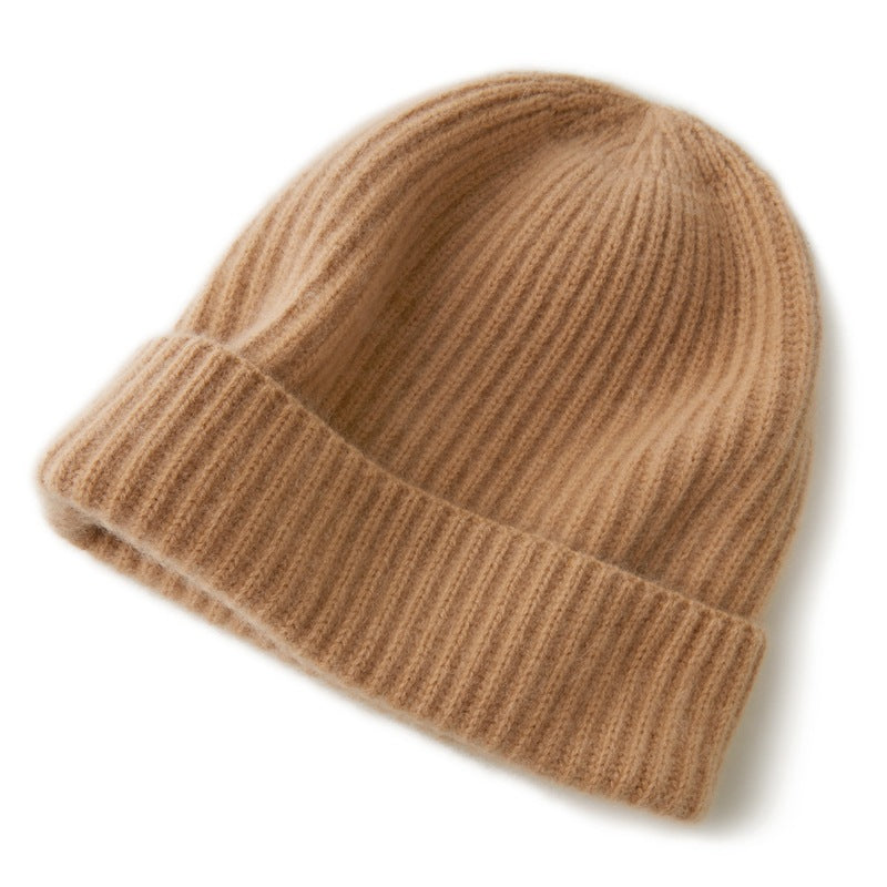 Cashmere hat, 100% pure cashmere for men and women, thickened, warm