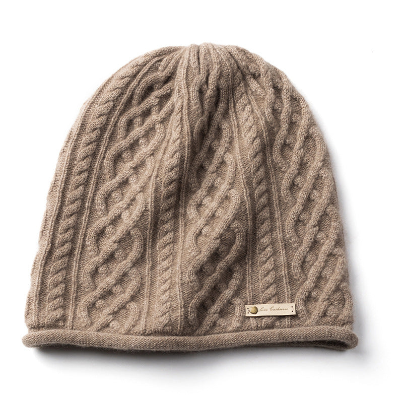 Pure cashmere, women's warmth, knitted, hat.