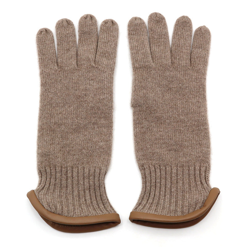 Men's cashmere, gloves 100 pure cashmere, knitted, warm