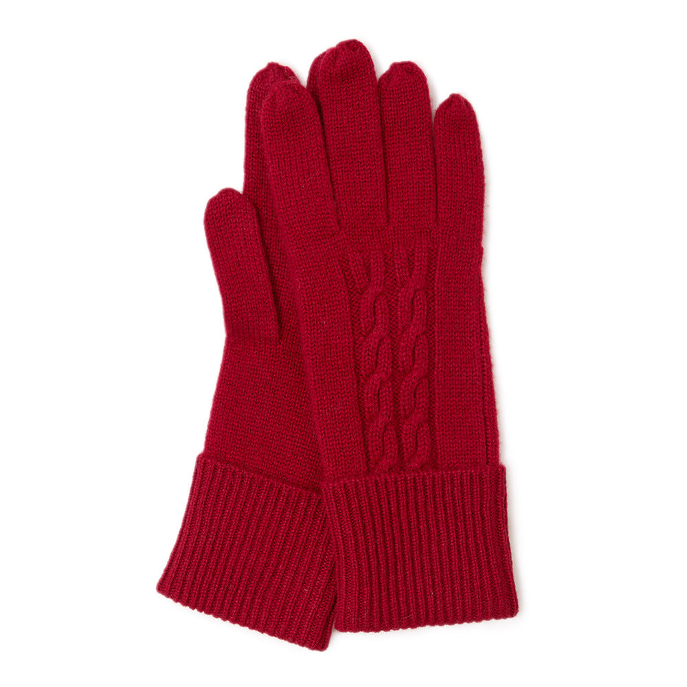 Cashmere, knitted, warm, solid color, gloves.