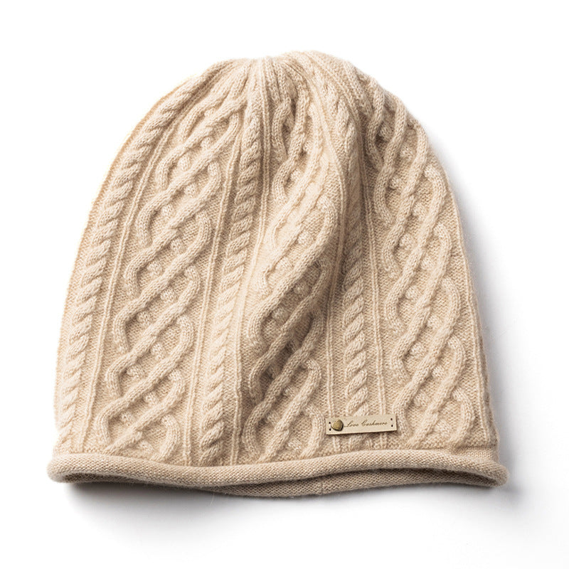 Pure cashmere, women's warmth, knitted, hat.