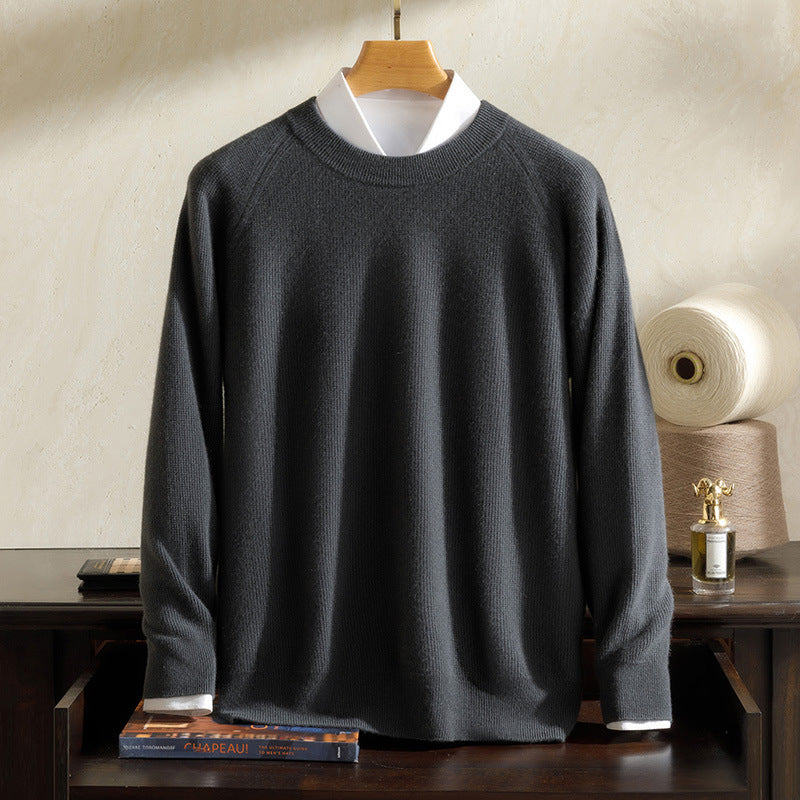 Cashmere sweater, men's 100% cashmere, pullover, long sleeves, knitted