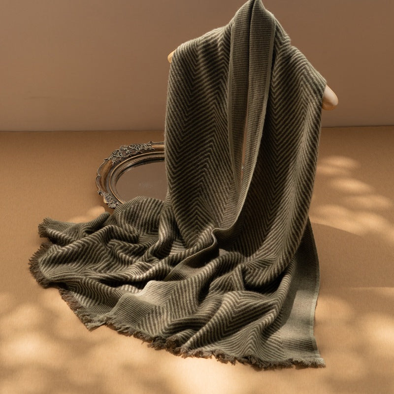 Cashmere scarf 100% pure cashmere, men's and women's, color matching, shawl.