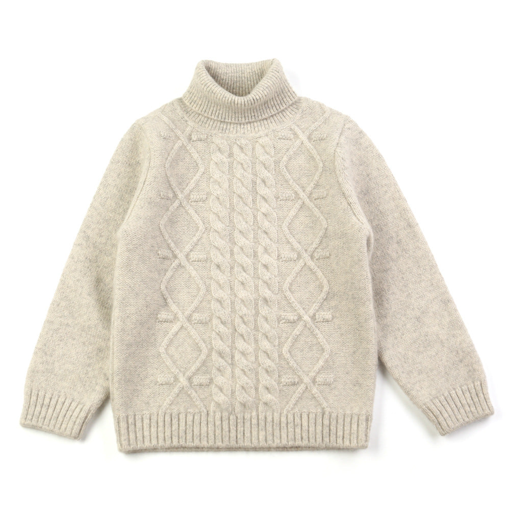 Children, cashmere sweater, turtleneck, thickened 100 pure cashmere.