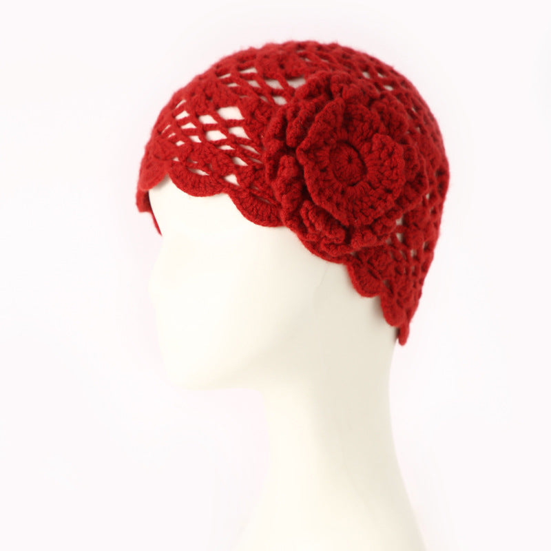 Handmade crochet, knit, hat, thermal, knitted hat