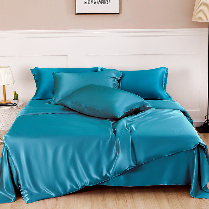 Silk duvet cover single piece, duvet cover single piece silk, for bed use