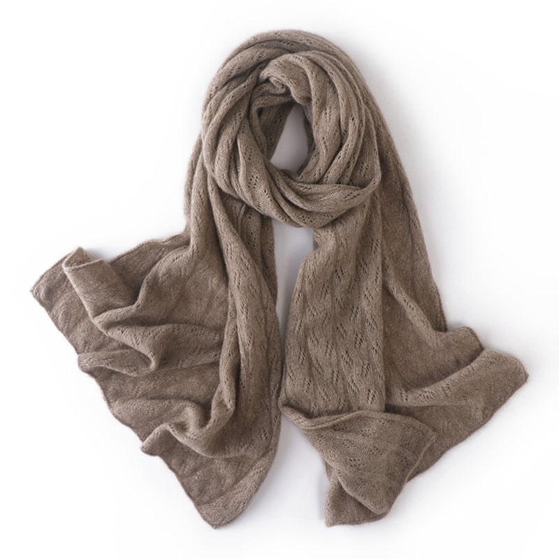 100% cashmere scarf, female long, oversized, hollow, cashmere shawl, warm, cashmere, scarf, gift