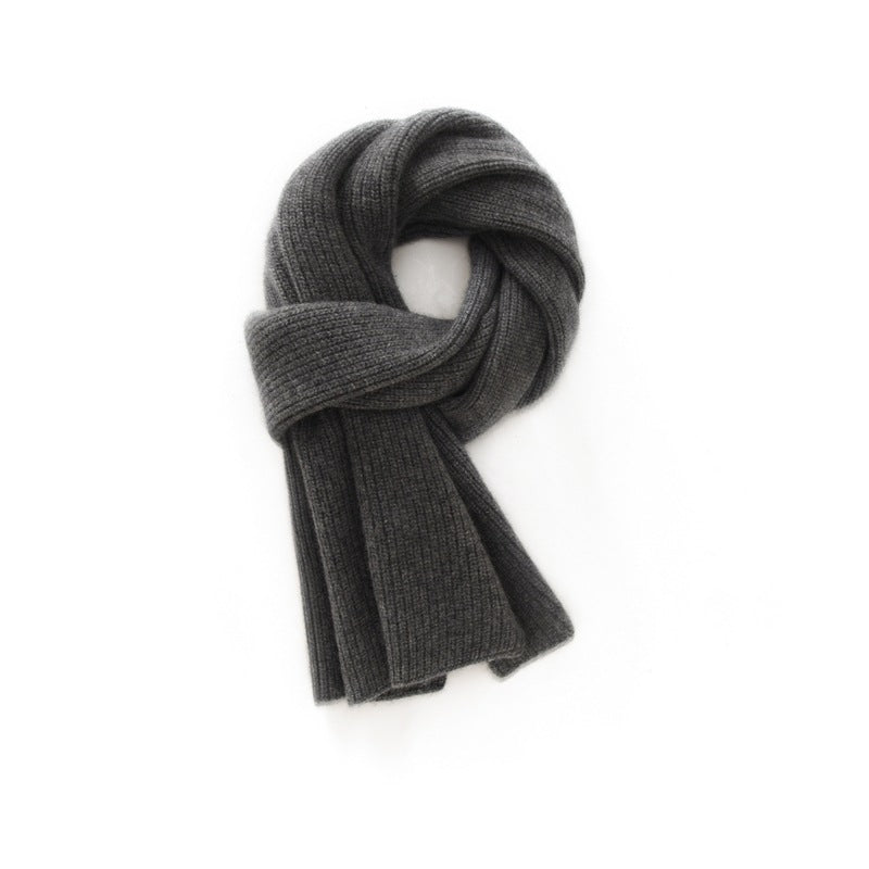 Cashmere scarf, 100% pure cashmere for men and women, autumn and winter, solid color, thickened, warm, scarf.