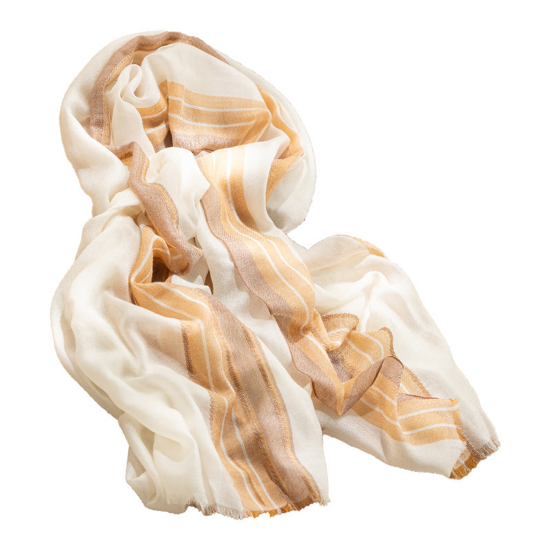 Cashmere Scarf Women's 100% Pure Cashmere, Thin Worsted, Soft Clouds, Knitted Shawl