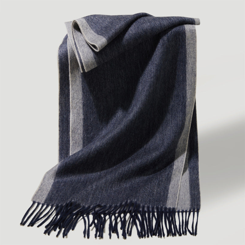 Cashmere, scarf, men's and women's, winter, warmth, scarf, fringed cashmere shawl