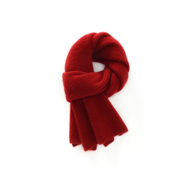 Cashmere scarf, 100% pure cashmere for men and women, autumn and winter, solid color, thickened, warm, scarf.