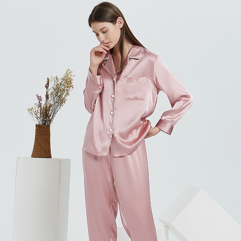 30 mmi, silk pajamas, two-piece set, silk, loungewear, long sleeves, trousers.