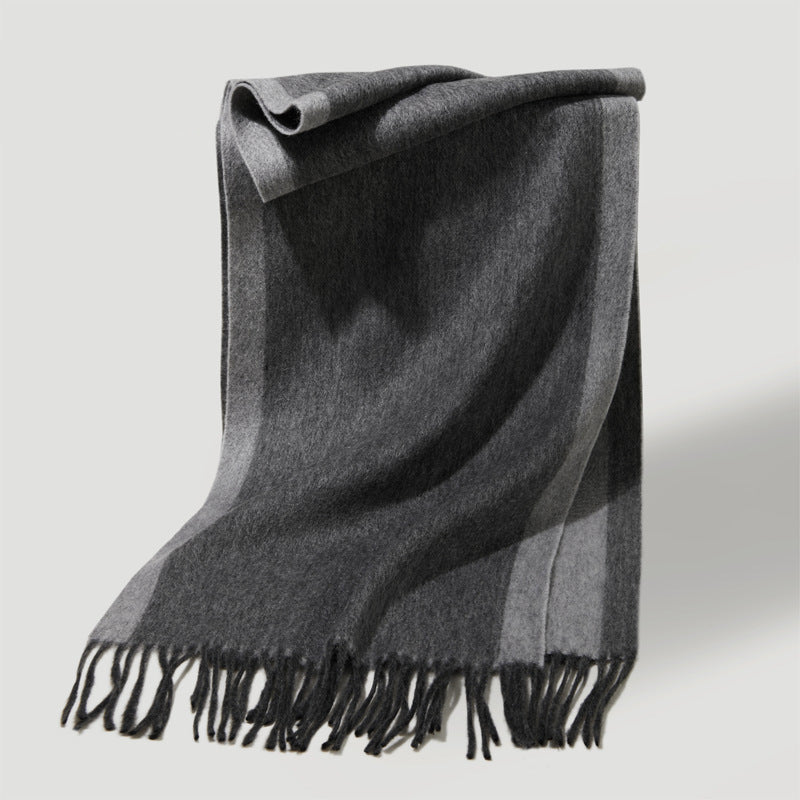 Cashmere, scarf, men's and women's, winter, warmth, scarf, fringed cashmere shawl