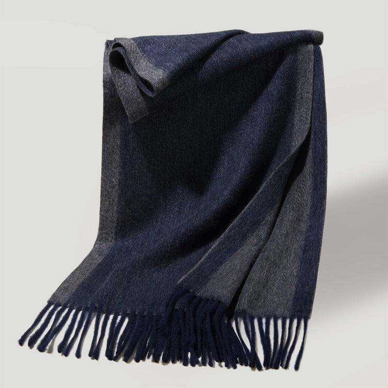 Cashmere, scarf, men's and women's, winter, warmth, scarf, fringed cashmere shawl