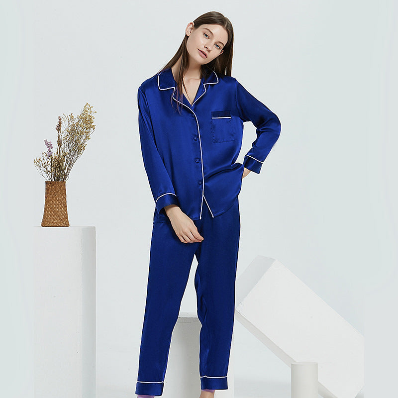 30 mmi, silk pajamas, two-piece set, silk, loungewear, long sleeves, trousers.