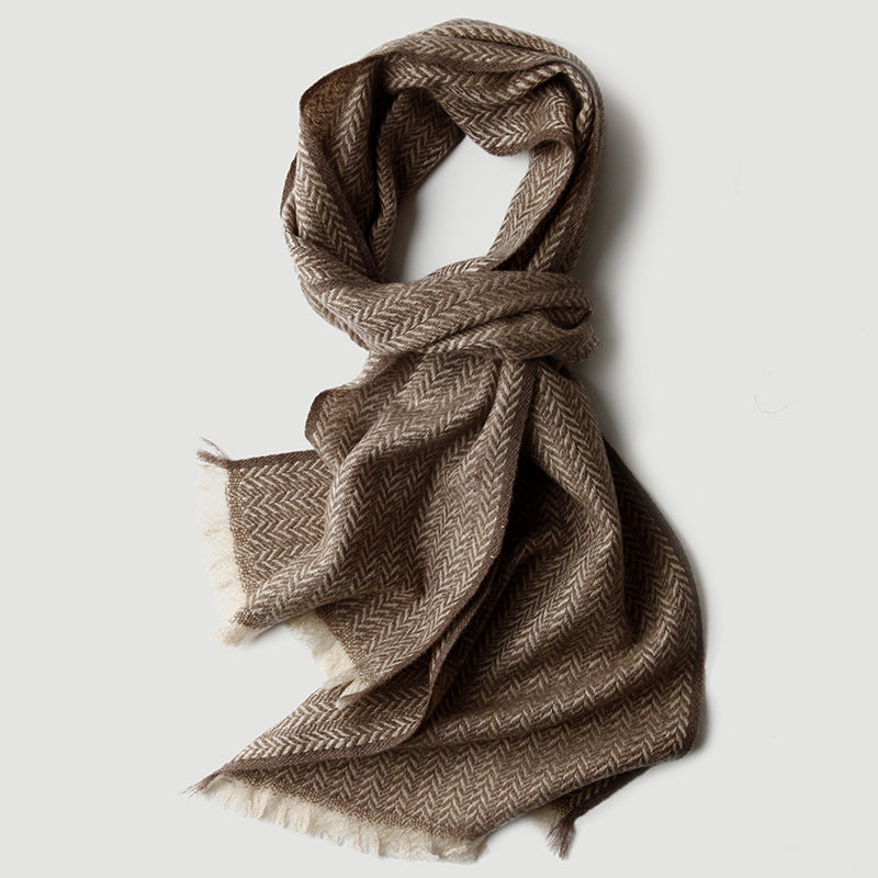 Short beard, cashmere scarf,women‘s  and men's , couple style, autumn and winter, warm, scarf.