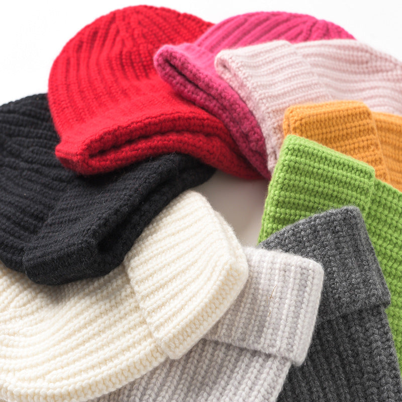 Thickened 100% pure cashmere, hats, men and women, couples, warmth, gifts