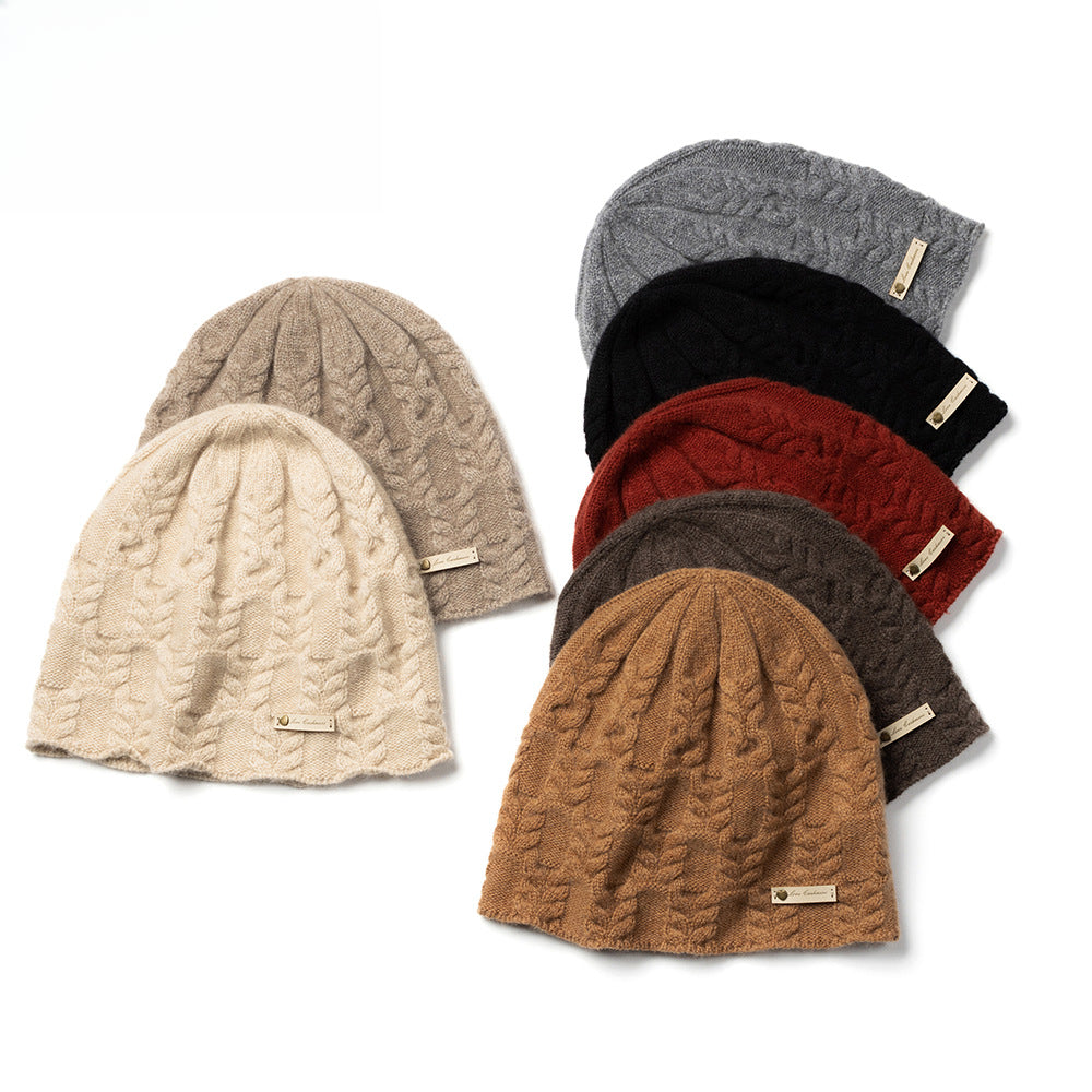 Knitted, cashmere, jacquard, hat