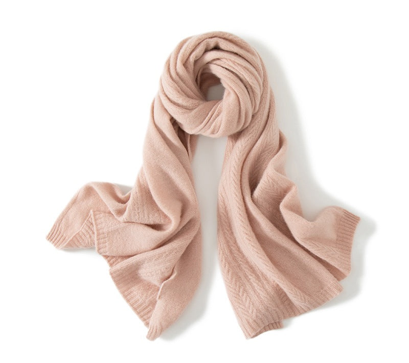 Solid color cashmere scarf, shawl, soft cashmere, scarf, female